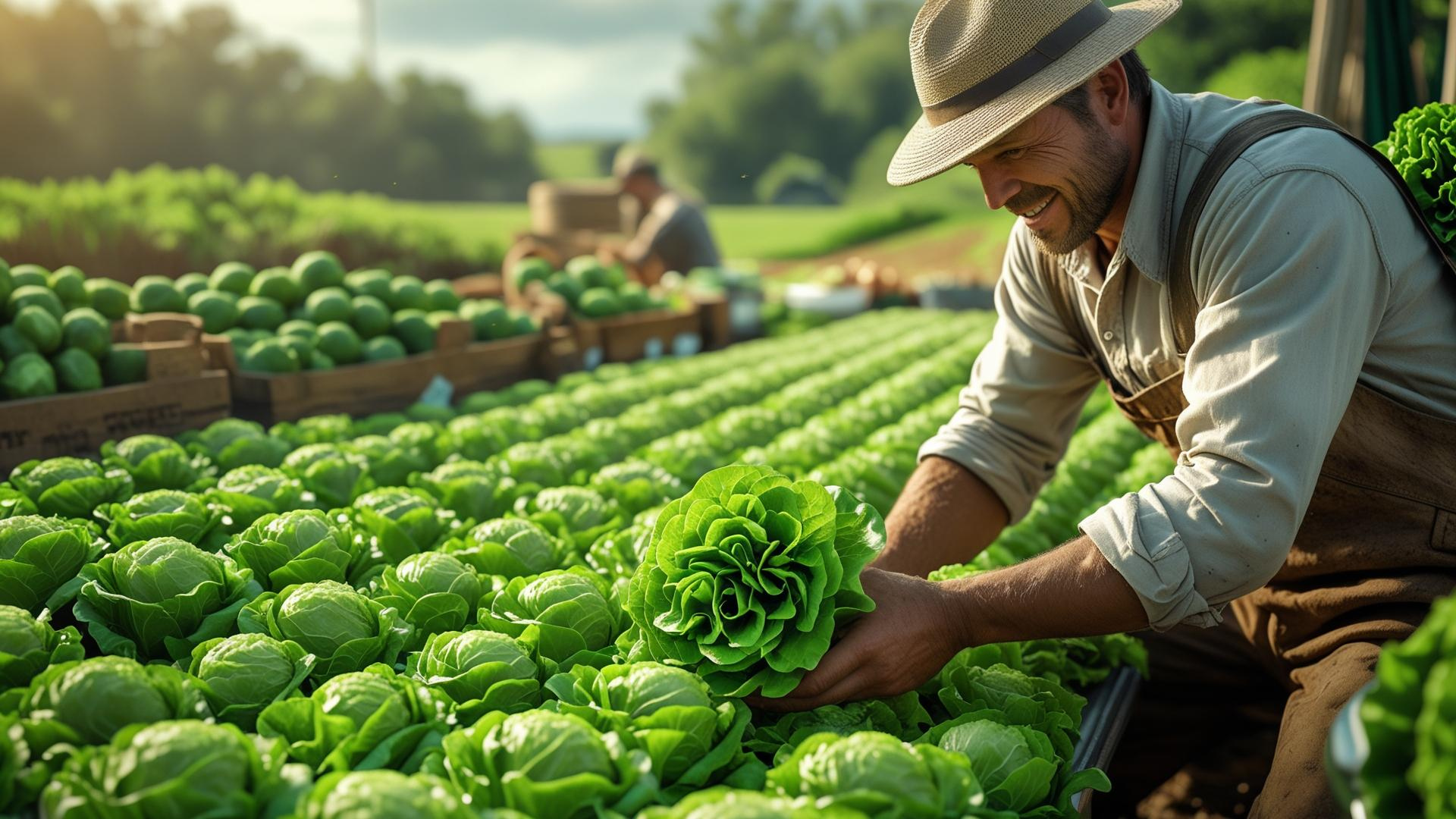 Fresh crisp lettuce