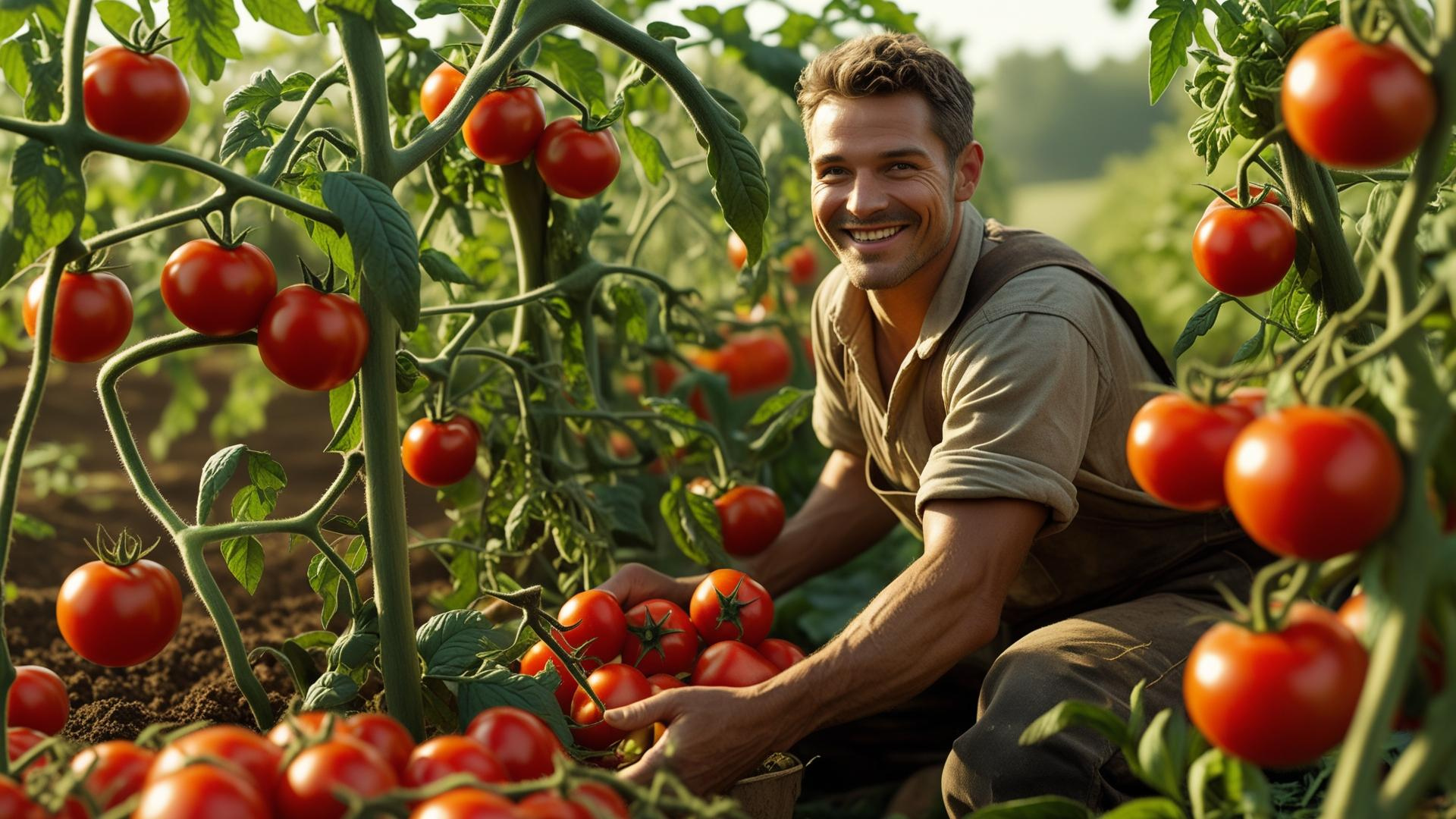 Ripe red tomatoes